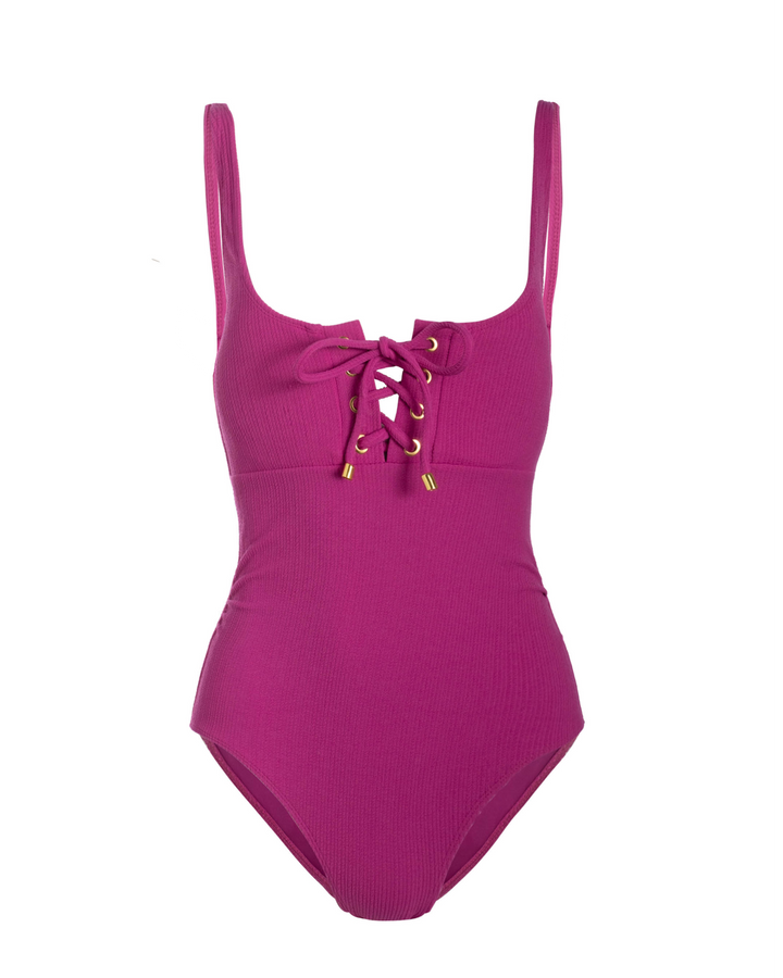 Taylor One Piece in Plum Texture