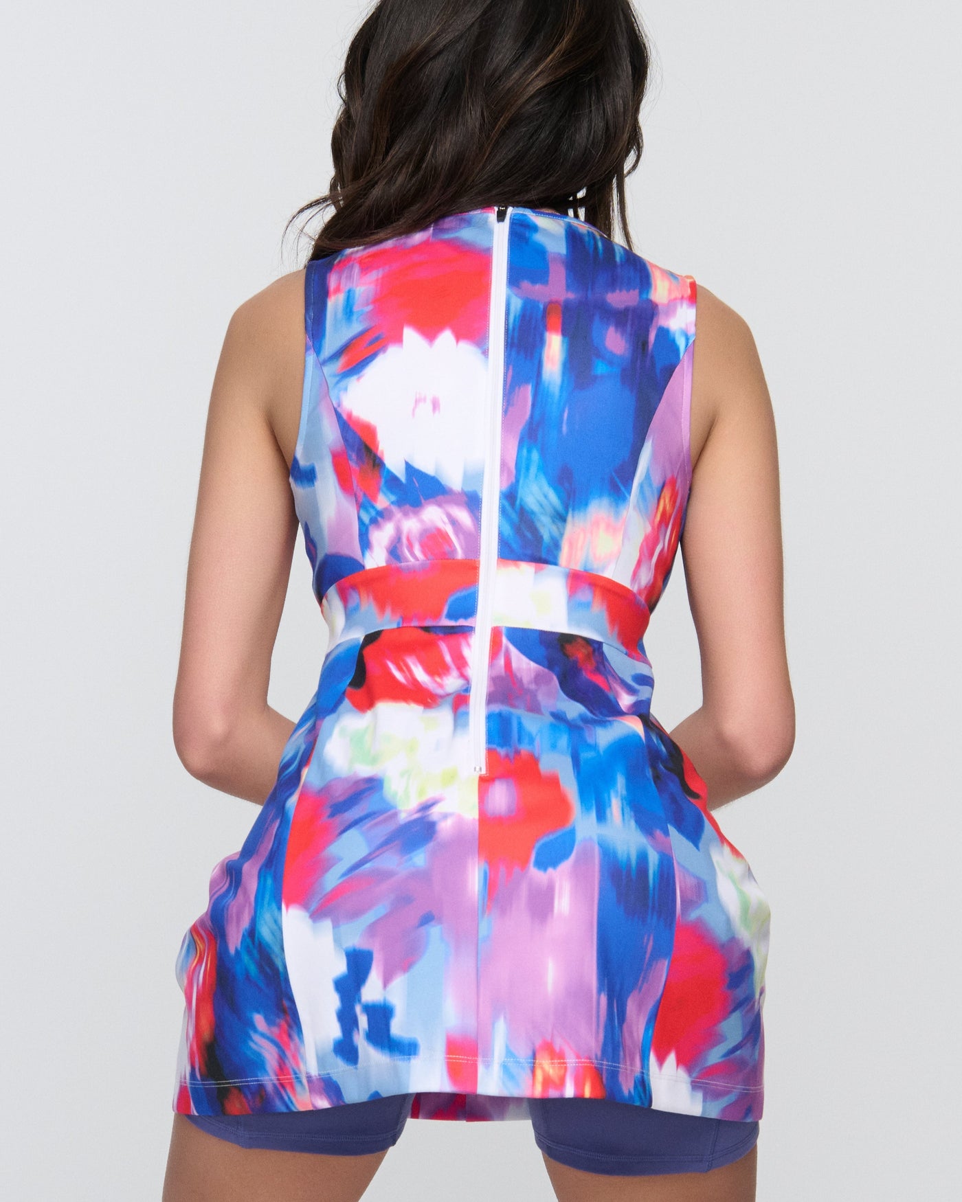 Vivi Deep V Pickleball Dress – Sleek Court Dress with Shorts