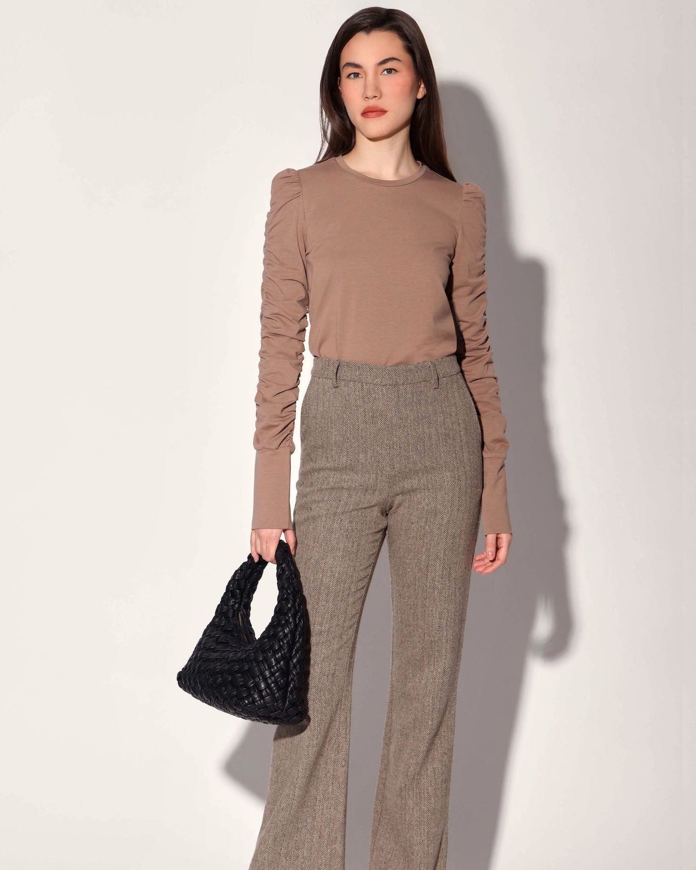 Shane Pant, Brown Herringbone