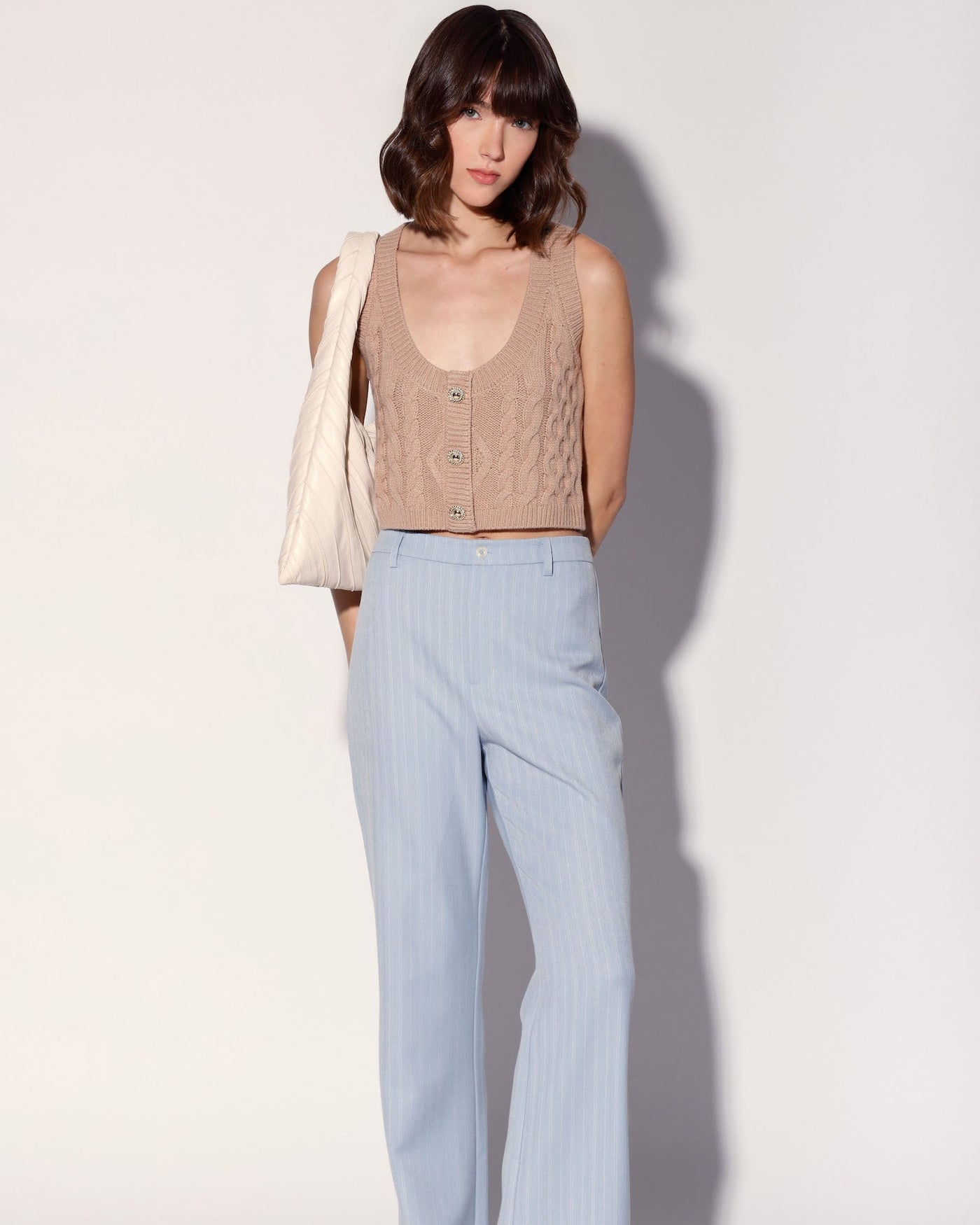 Nicola Pant, Stone Pinstripe