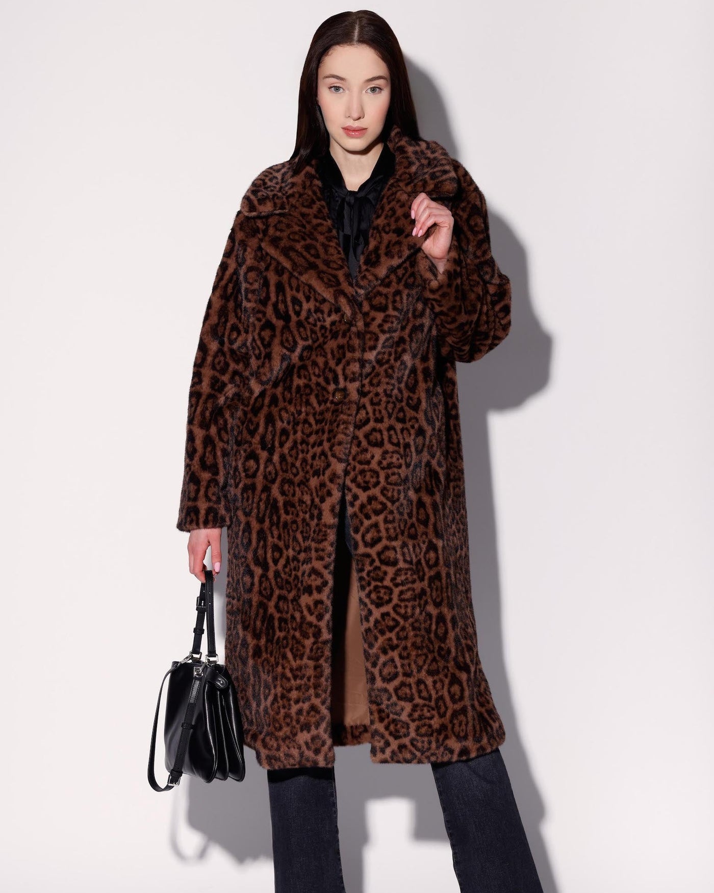Pacey Coat, Jaguar Faux Fur