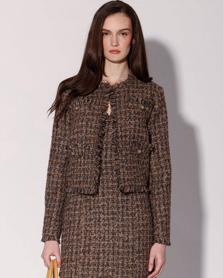 Tucker Jacket, Chocolate Tweed
