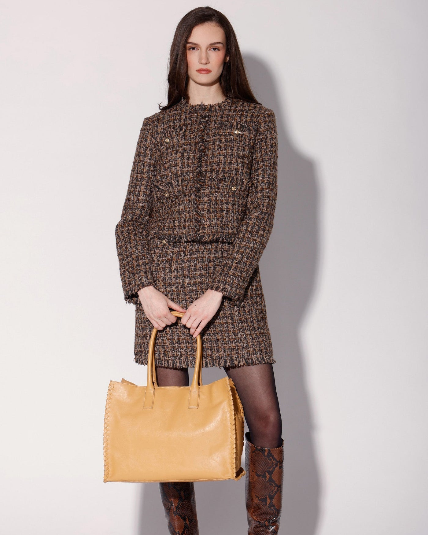 Tucker Jacket, Chocolate Tweed