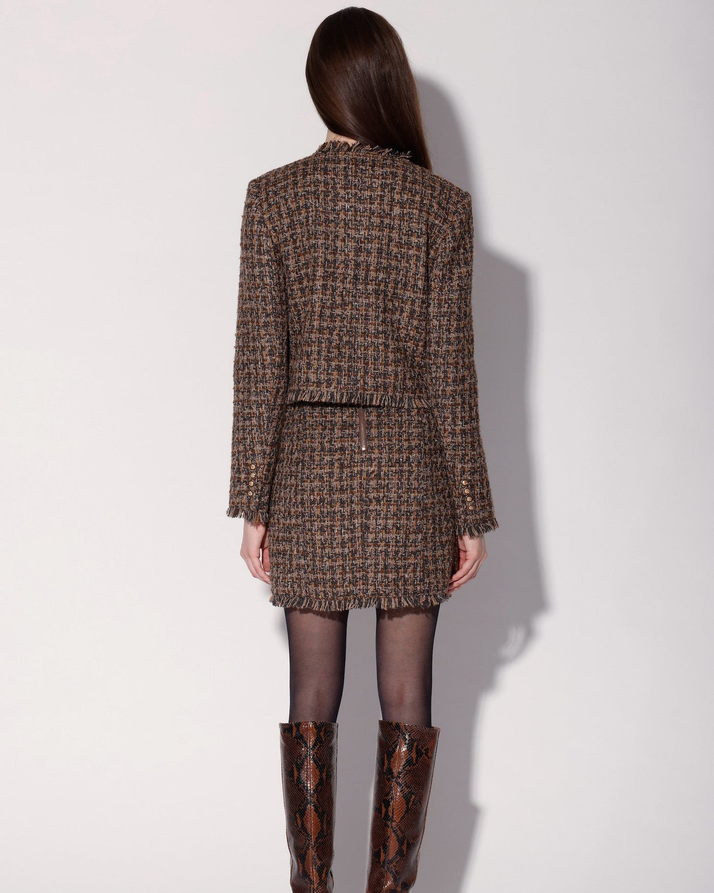 Tucker Jacket, Chocolate Tweed