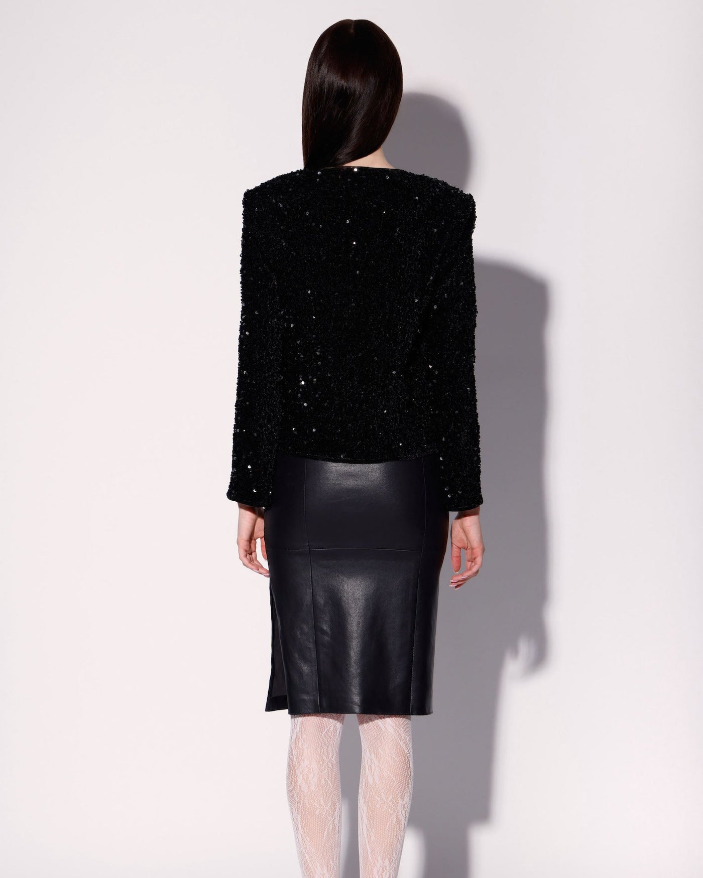 Janelle Jacket, Black Sequin
