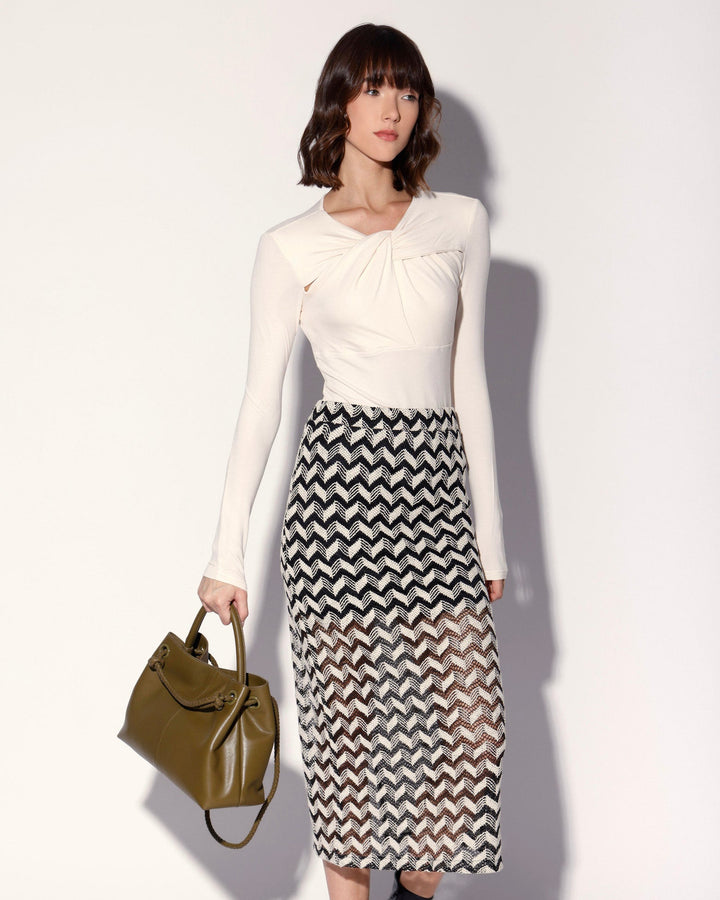 Nelle Skirt, Chevron Crochet