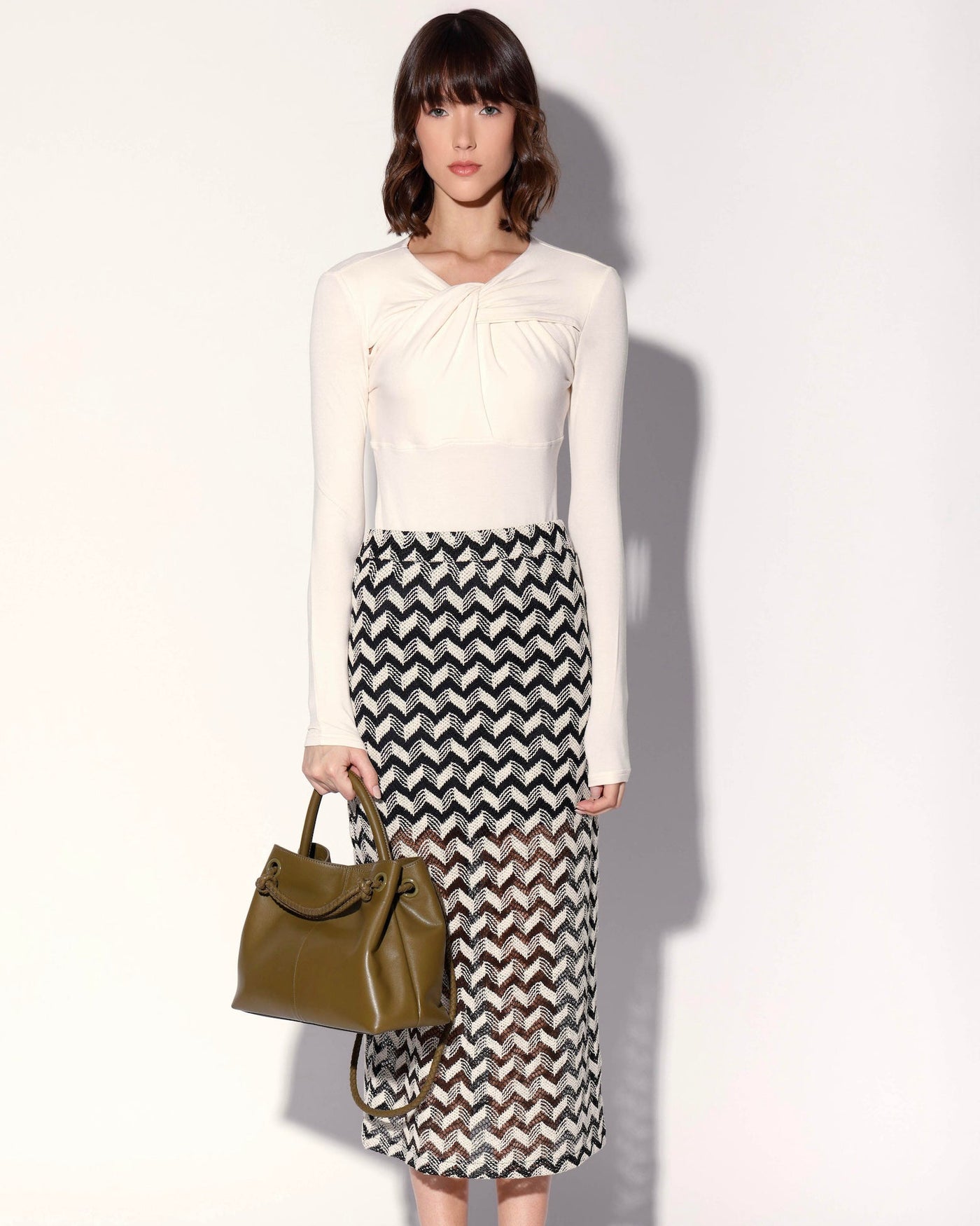 Nelle Skirt, Chevron Crochet