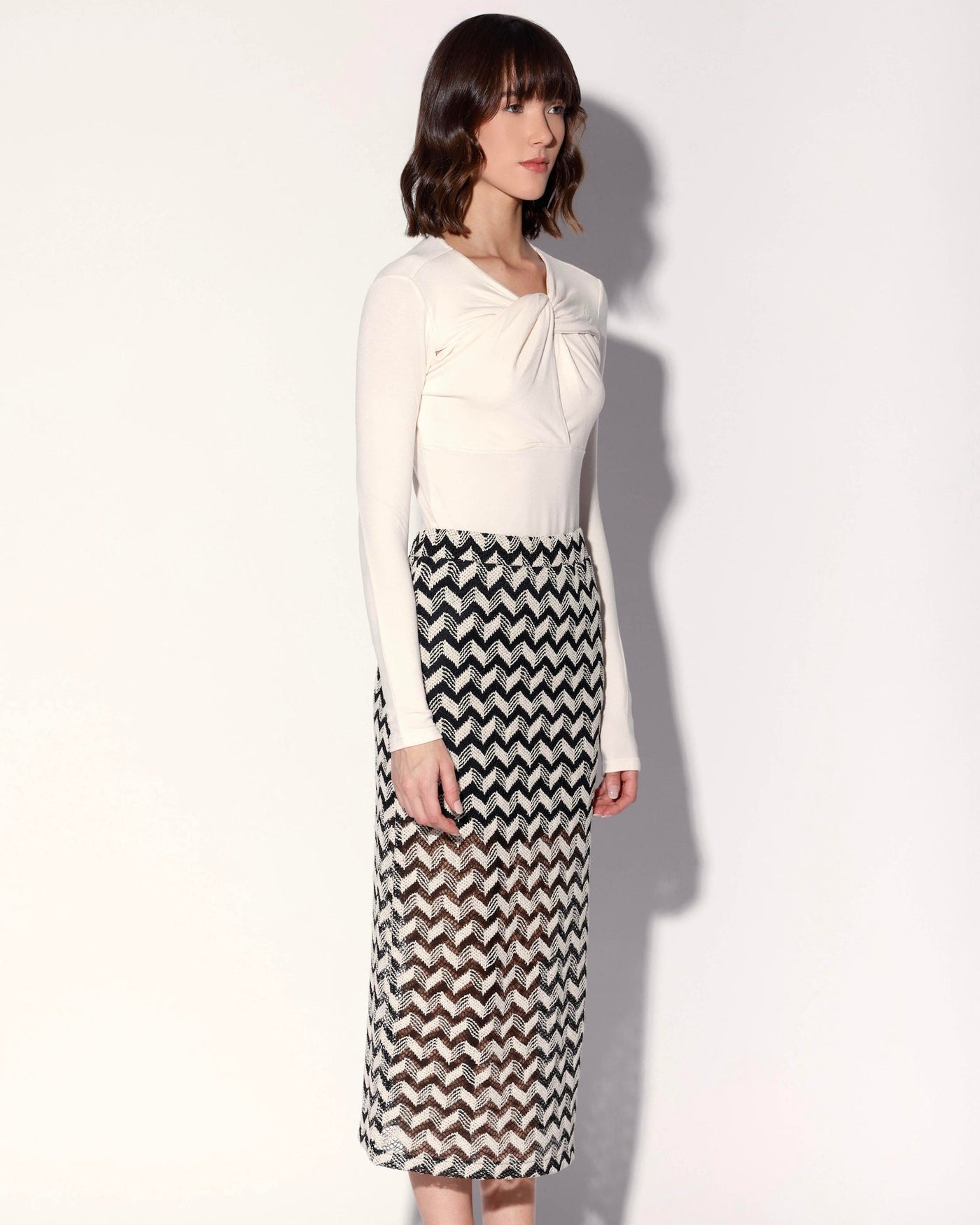 Nelle Skirt, Chevron Crochet