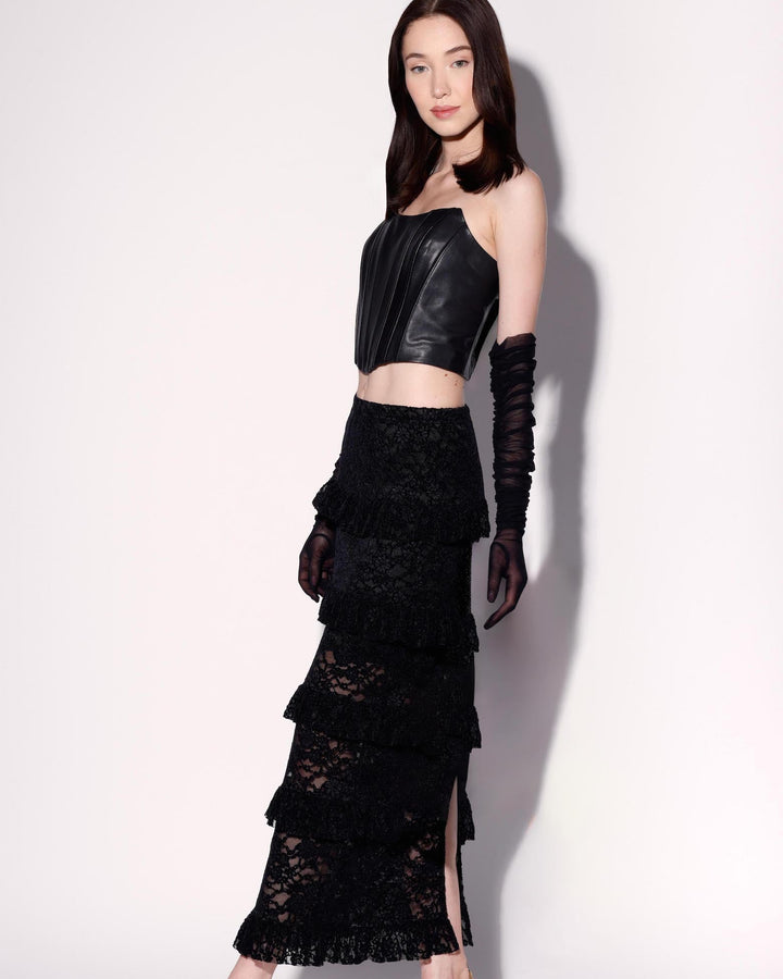 Paige Skirt, Black Lace