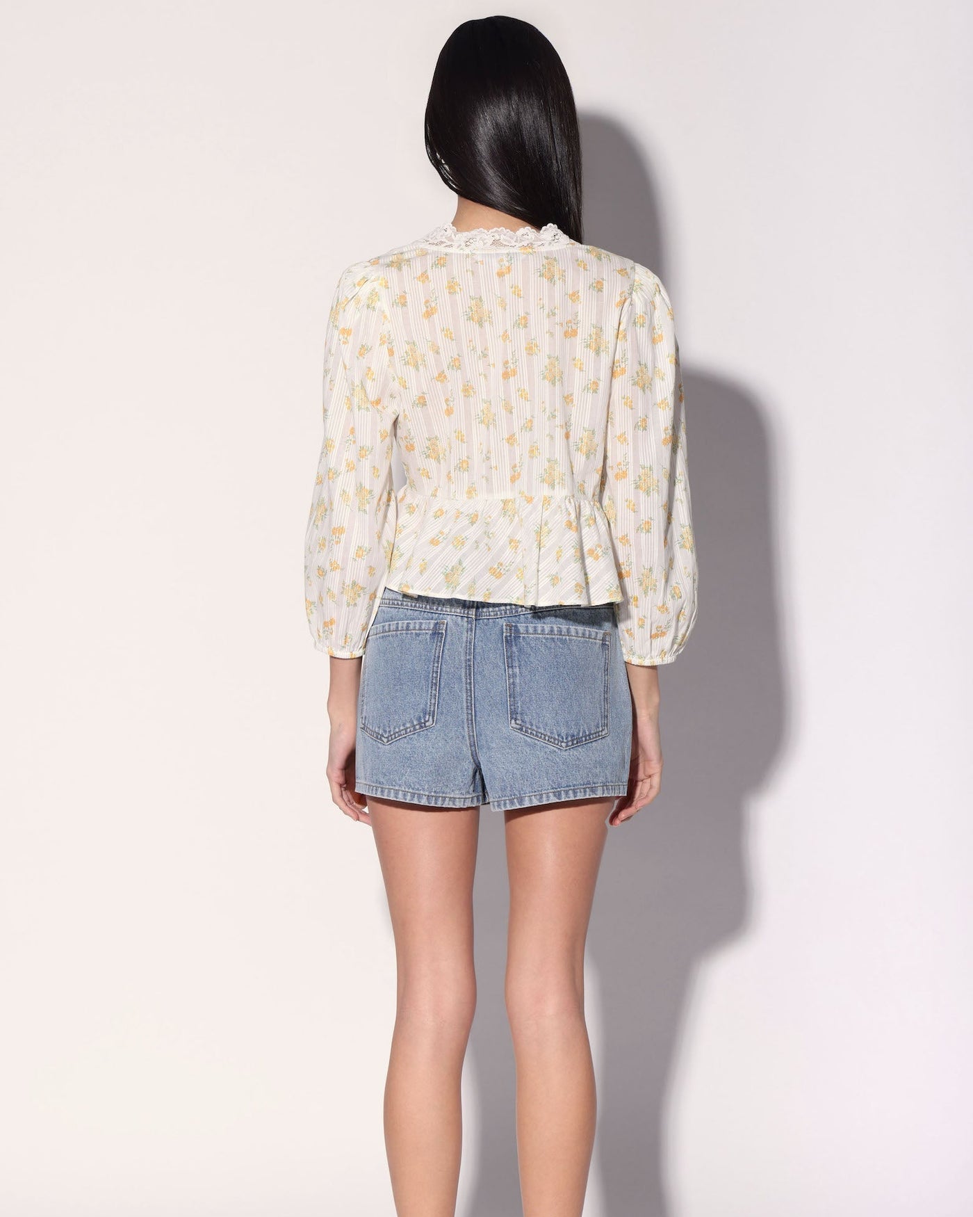 Charlene Top, Yellow Bouquet