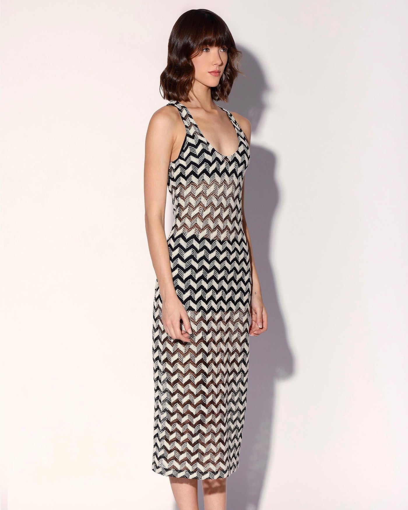 Naveah Dress, Chevron Crochet