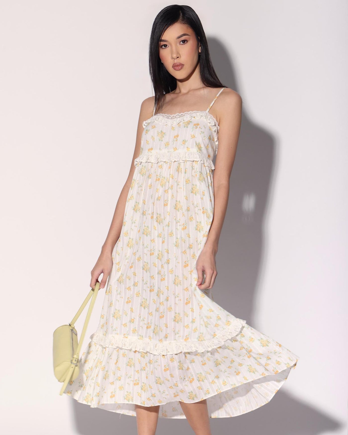 Carla Dress, Yellow Bouquet