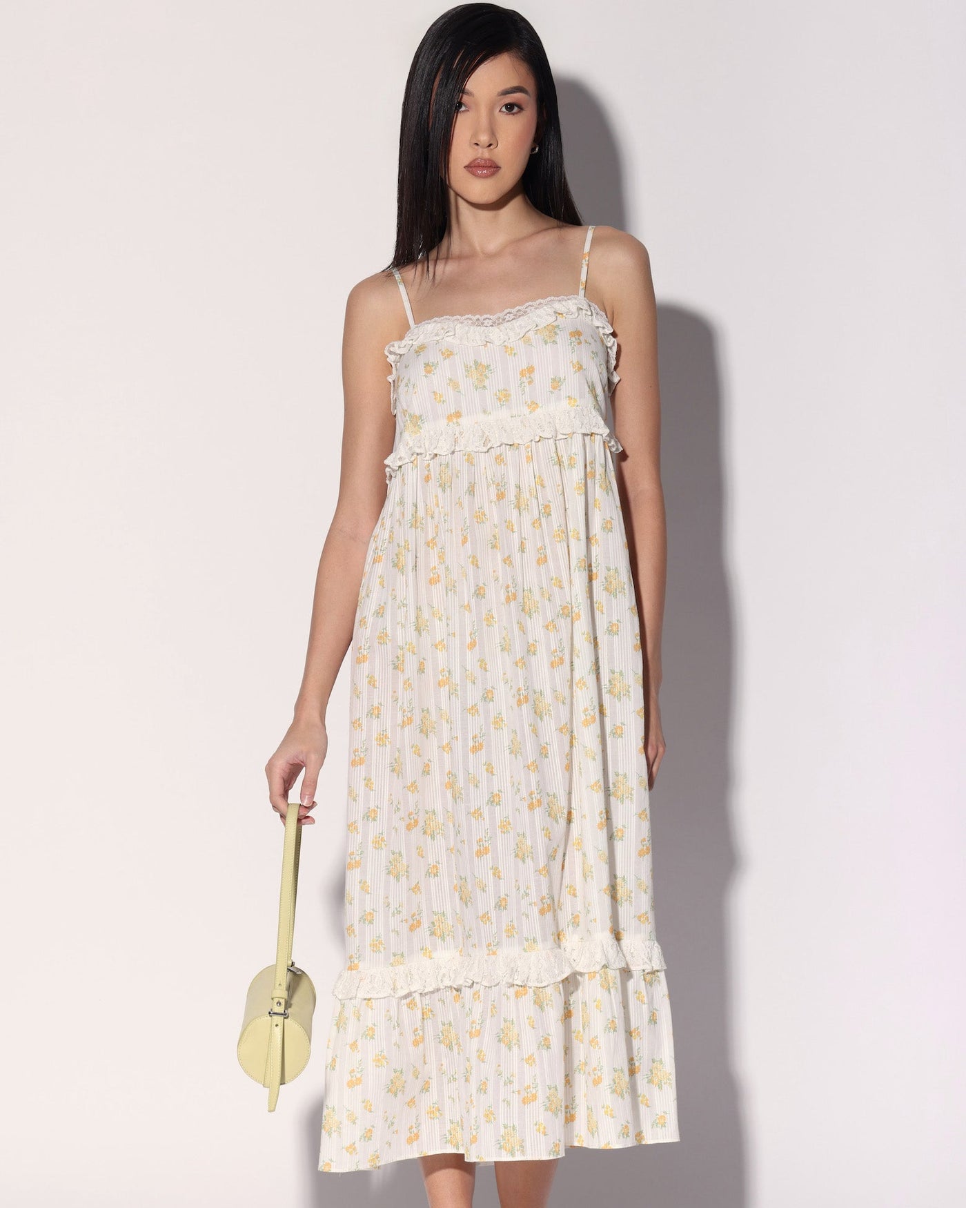 Carla Dress, Yellow Bouquet