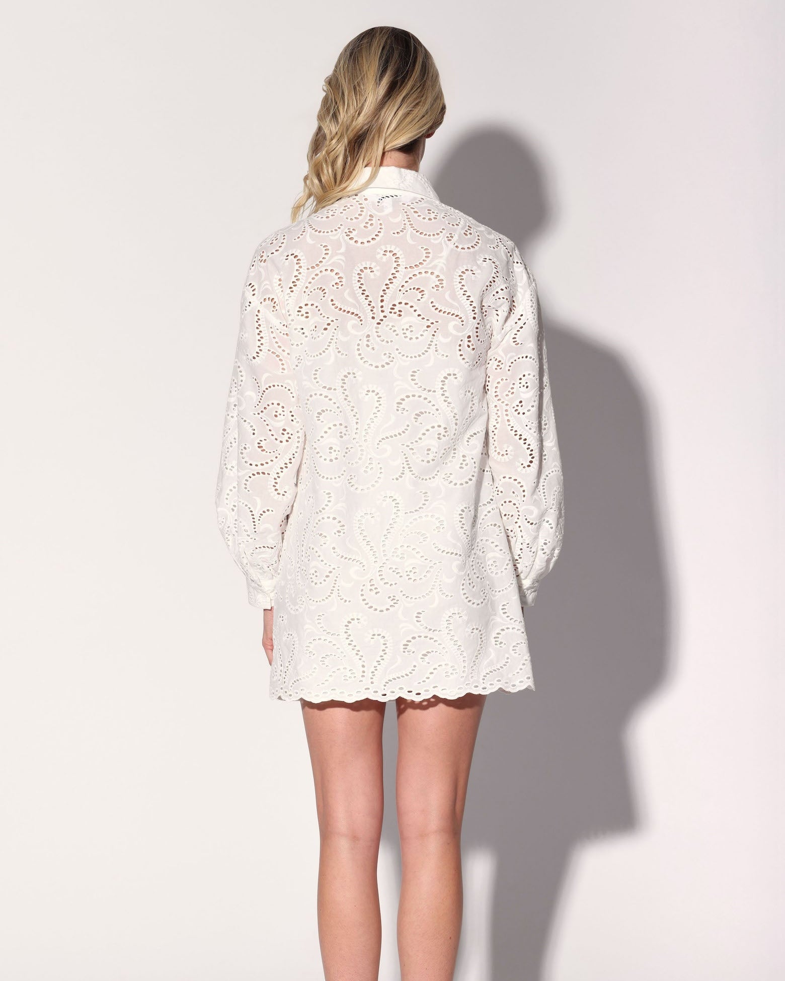 Lauraine Dress, White Eyelet