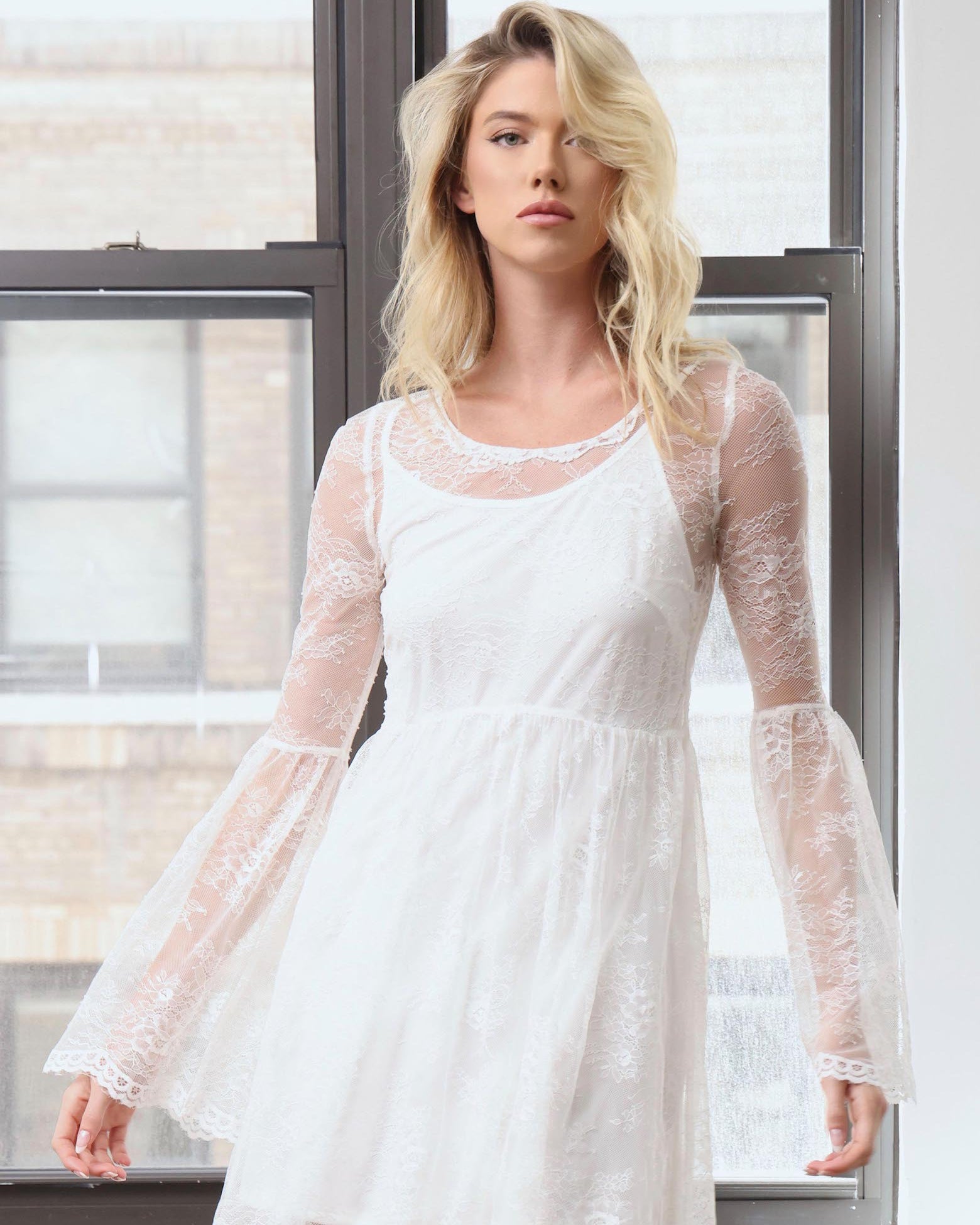 Gabrielle Dress, Ivory Lace | Boston Proper Gabrielle Dress, Ivory Lace | Boston Proper