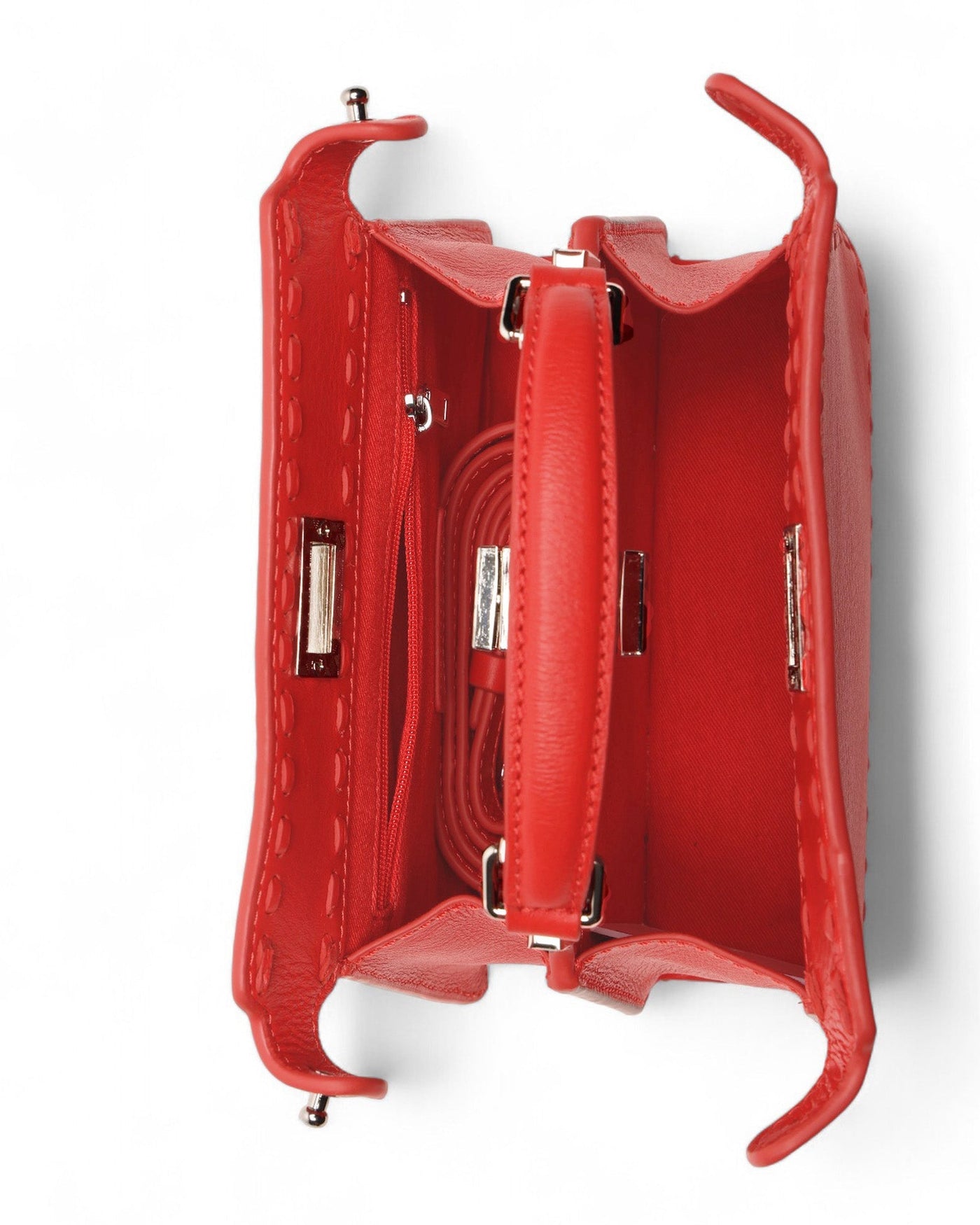 Reed Mini Satchel, Cherry Dip