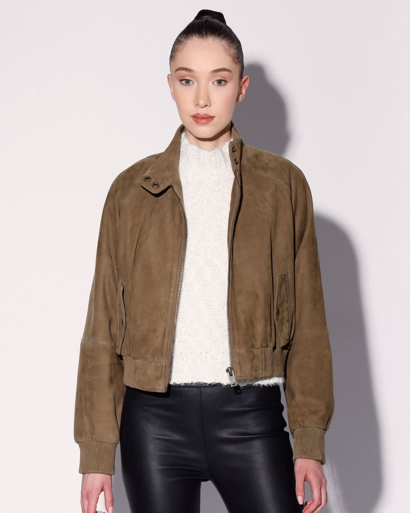 Bowie Jacket, Cypress Suede - Leather