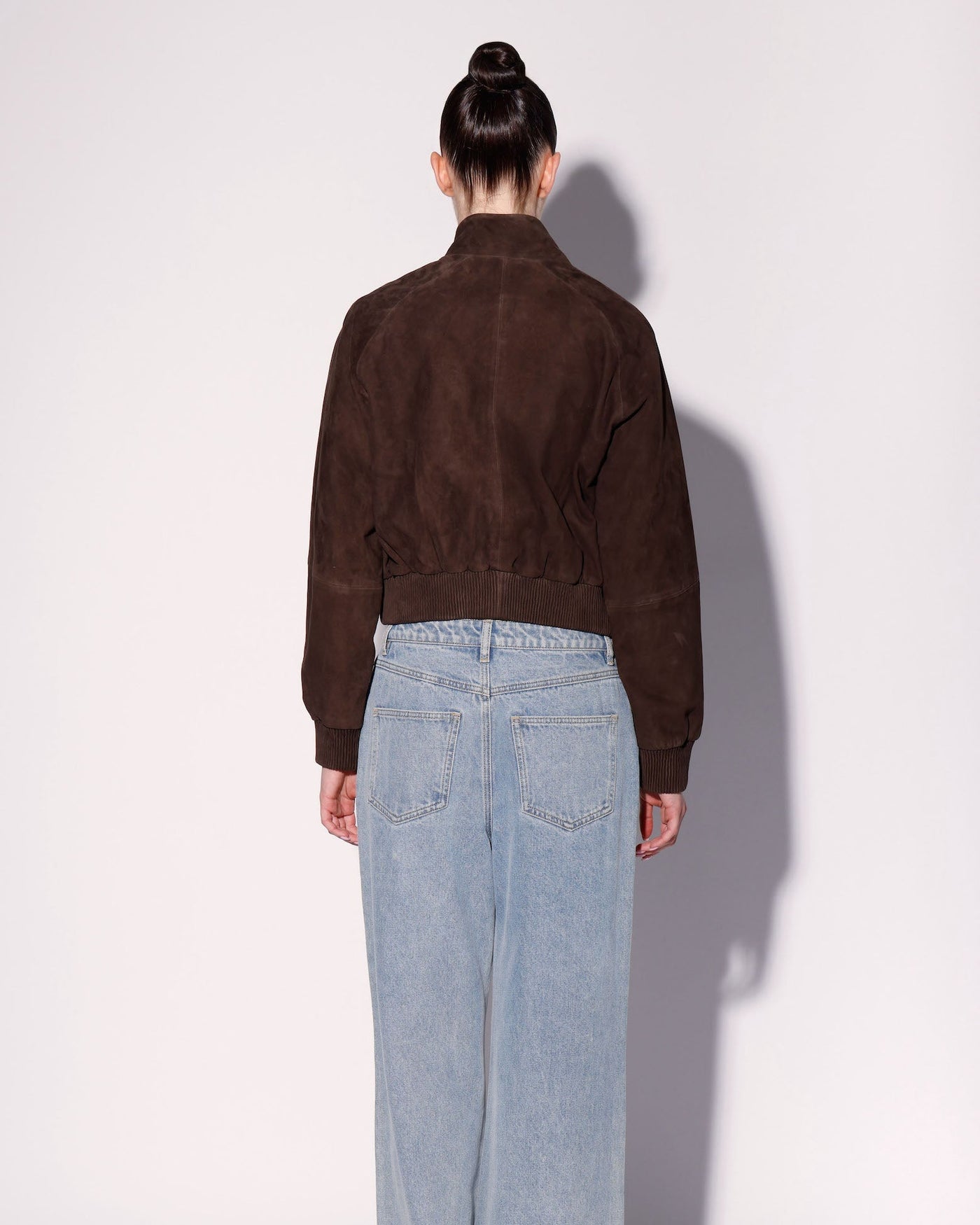 Bowie Jacket, Mocha Suede - Leather