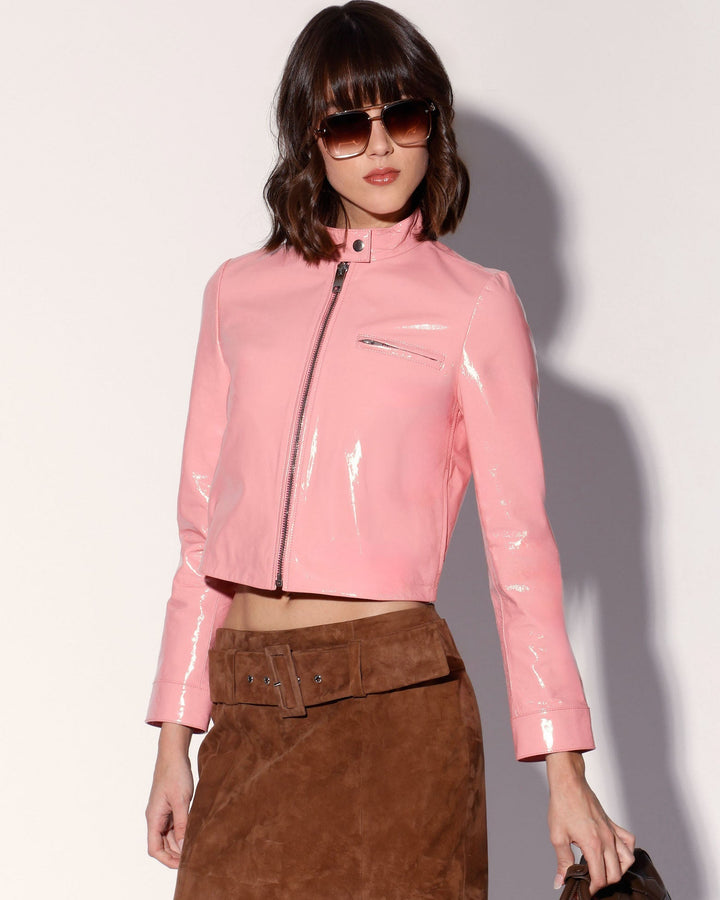 Vivian Skirt, Chestnut Suede - Leather