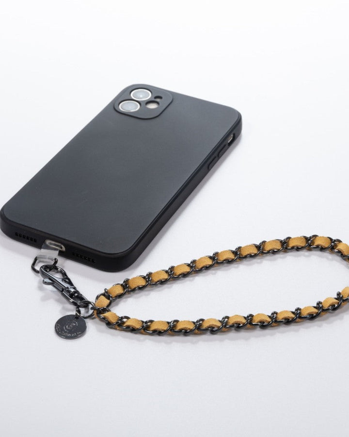 Khaki Metallica Phone Wristlet