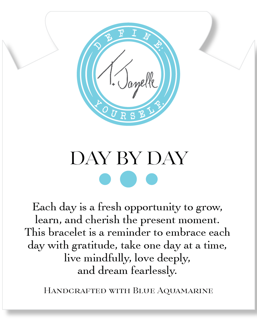 Day by Day Collection- Blue Aquamarine Gemstone Bracelet