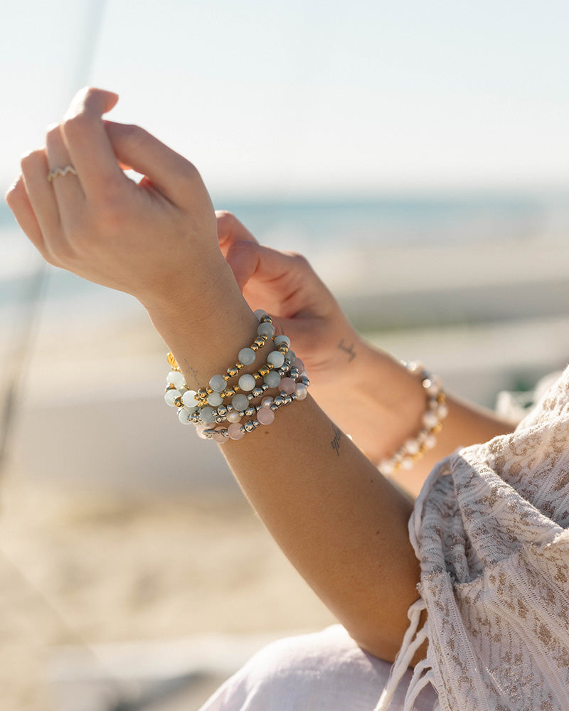 Day by Day Collection- Hemimorphite Gemstone Bracelet