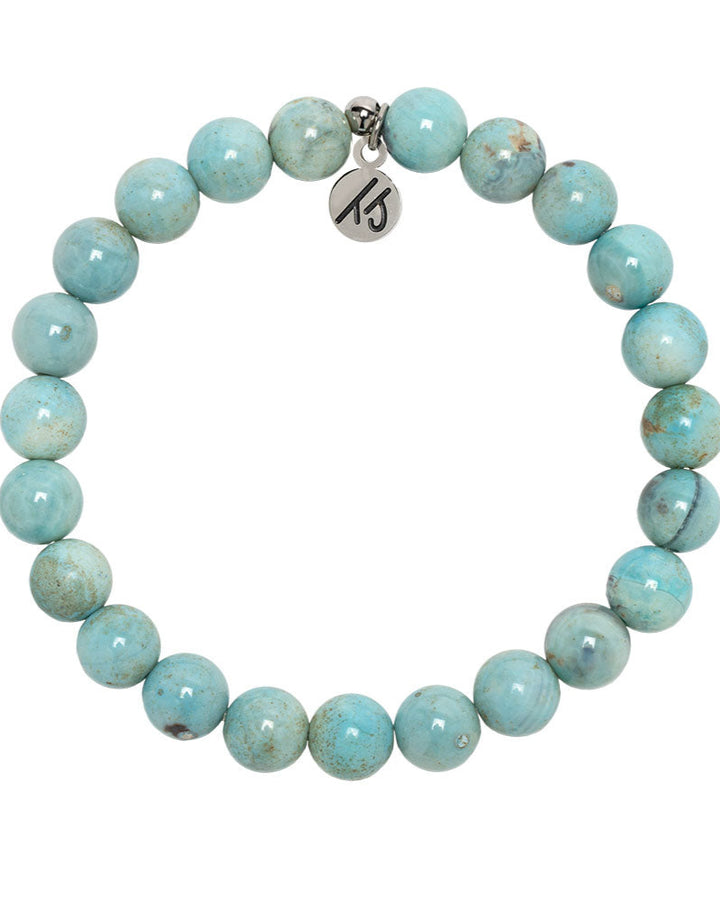 Defining Bracelet- Confidence Bracelet with Robins Egg Agate Gemstones