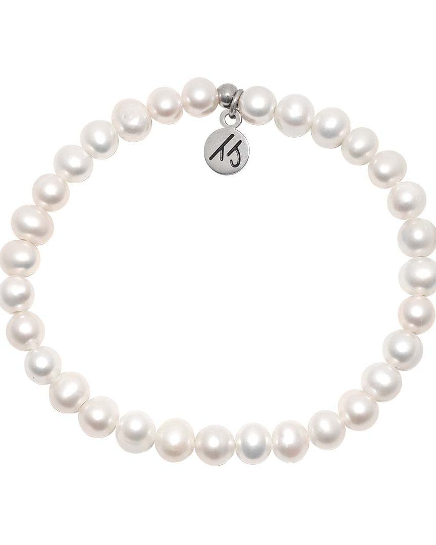Defining Bracelet- Everyday Bracelet with Pearl Gemstone