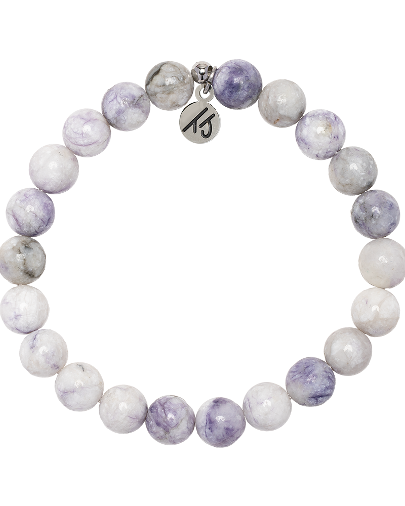 Defining Bracelet- Hope Bracelet with Purple Turquoise Gemstones