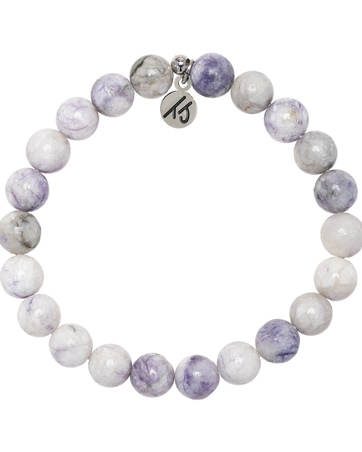 Defining Bracelet- Hope Bracelet with Purple Turquoise Gemstones