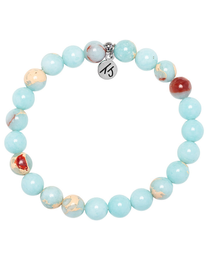 Defining Bracelet- Resilience Bracelet with Snakeskin Jasper Gemstones