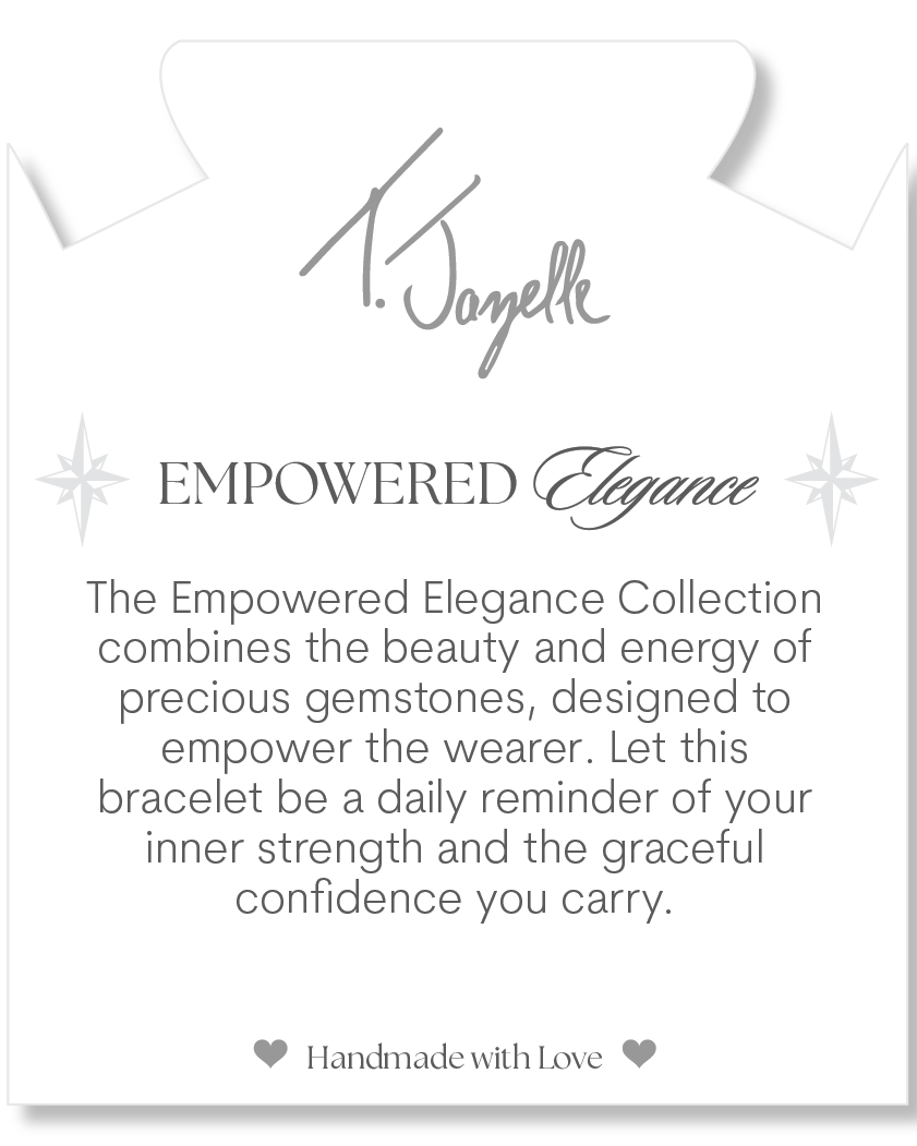 Gold Empowered Elegance Collection- Sunset Quartz Gemstone Bracelet
