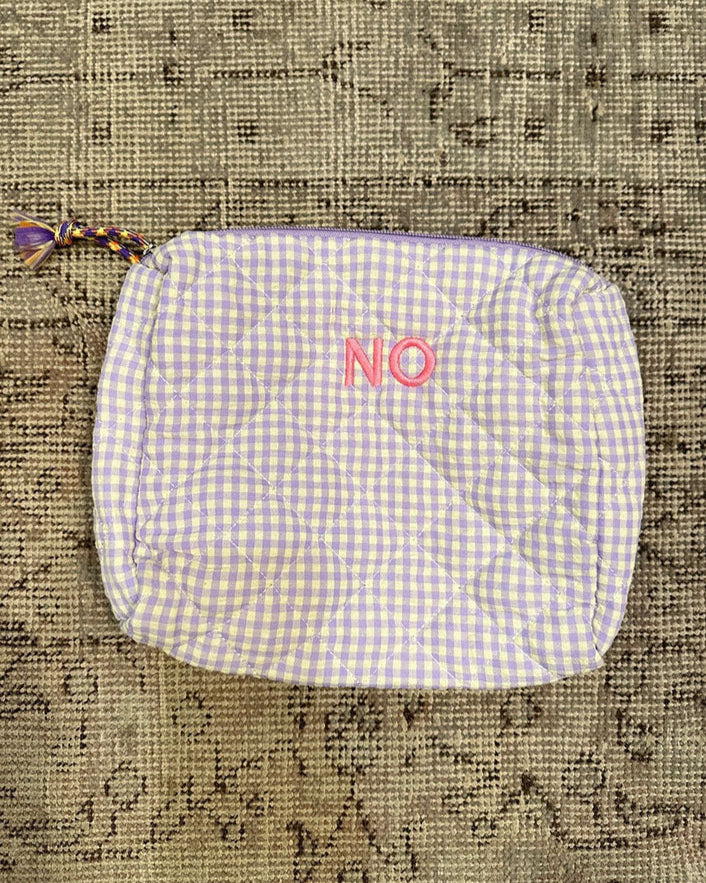 Mini Zip Check Bag
