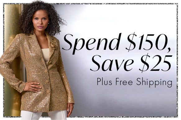 Spend $150, Save $25. Plus free shipping. Code: LUXE25
