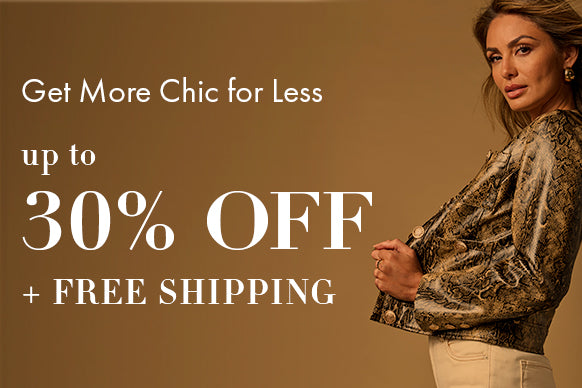 up to 30% off + free shipping