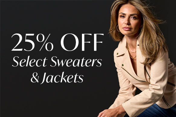 25% off select sweaters and jackets