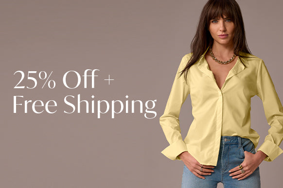 25% off plus free shipping on your first purchase