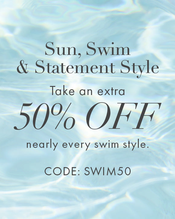 Take an extra 50% off almost all swim. Code: SWIM50