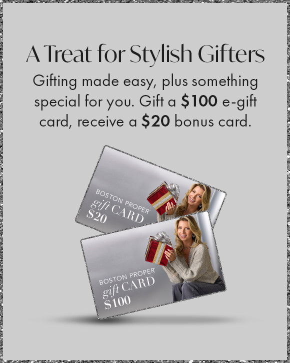 Earn a $20 bonus on every $100 e-gift card