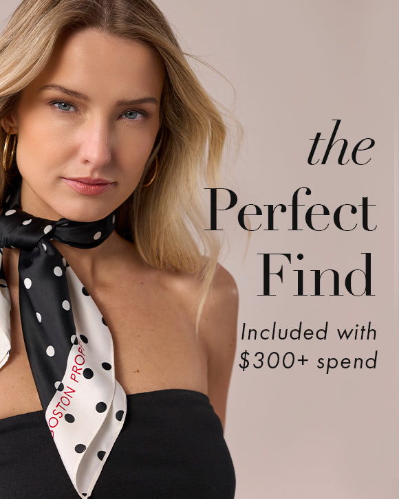 Spend $300+ and receive the polka dot scarf