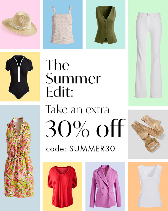 30% off summer faves. Code: SUMMER30