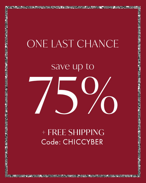 up to 75% off. code: chiccyber