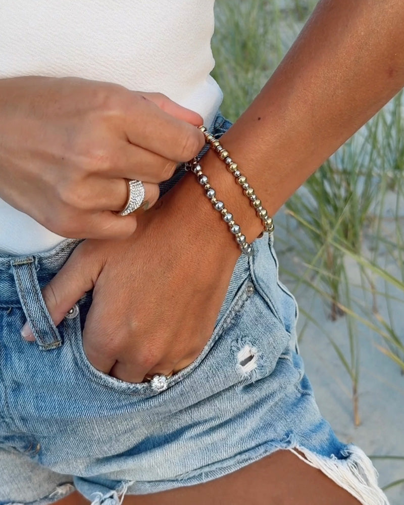 Serenity Collection- Stainless Steel Gemstone Bracelet