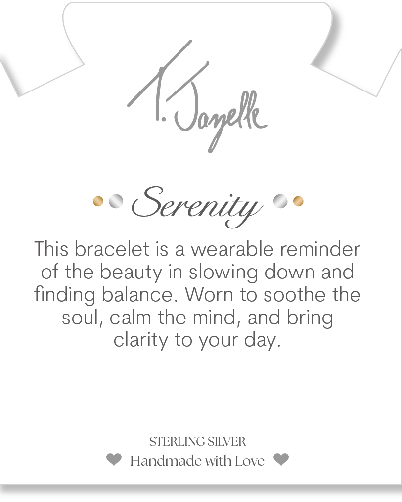 Serenity Collection- Stainless Steel Gemstone Bracelet