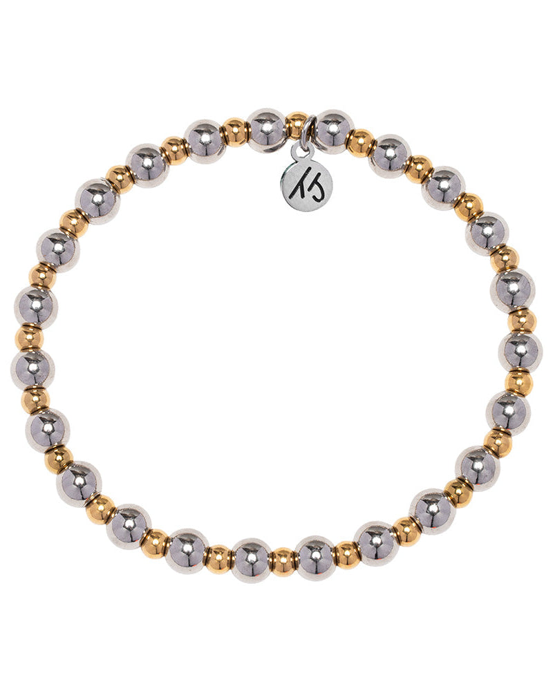 Serenity Collection- Stainless Steel Gemstone Bracelet
