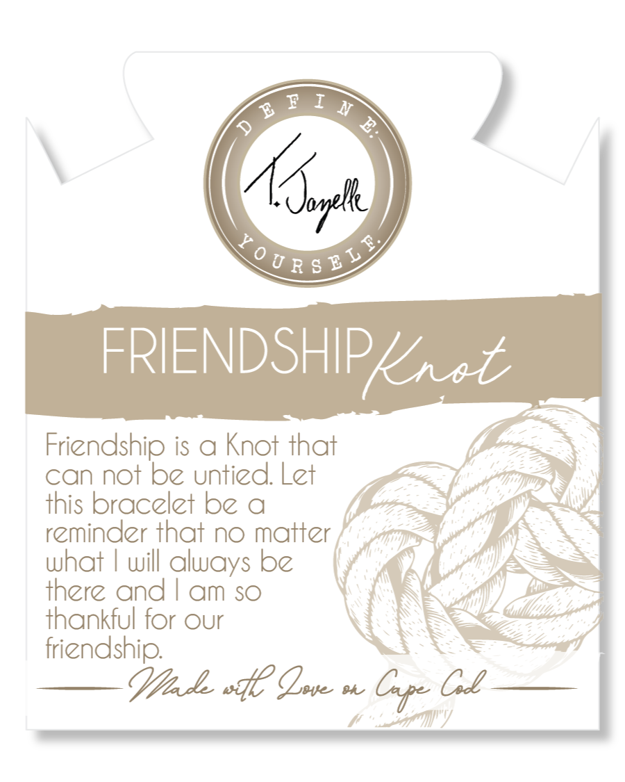 The Cape Bracelet- Pearl with Friendship Knot Silver Ball