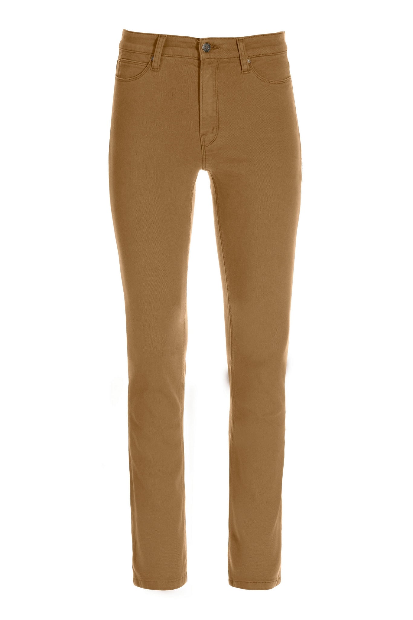 Newport High-Rise Slim Straight-Leg Jean Caramel