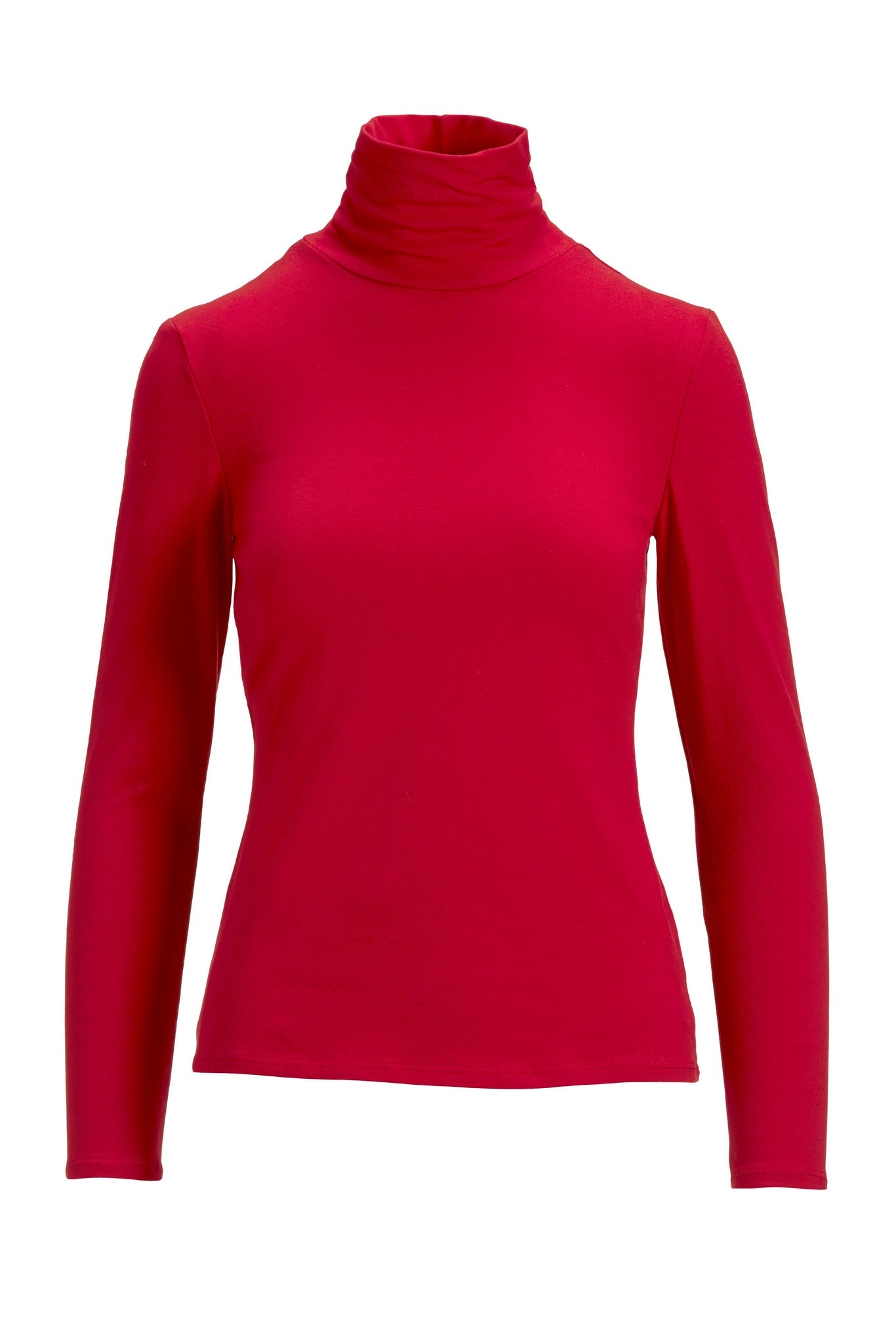 So Sexy Basic Turtleneck Top Red
